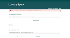 Desktop Screenshot of luxusnysperk.sk